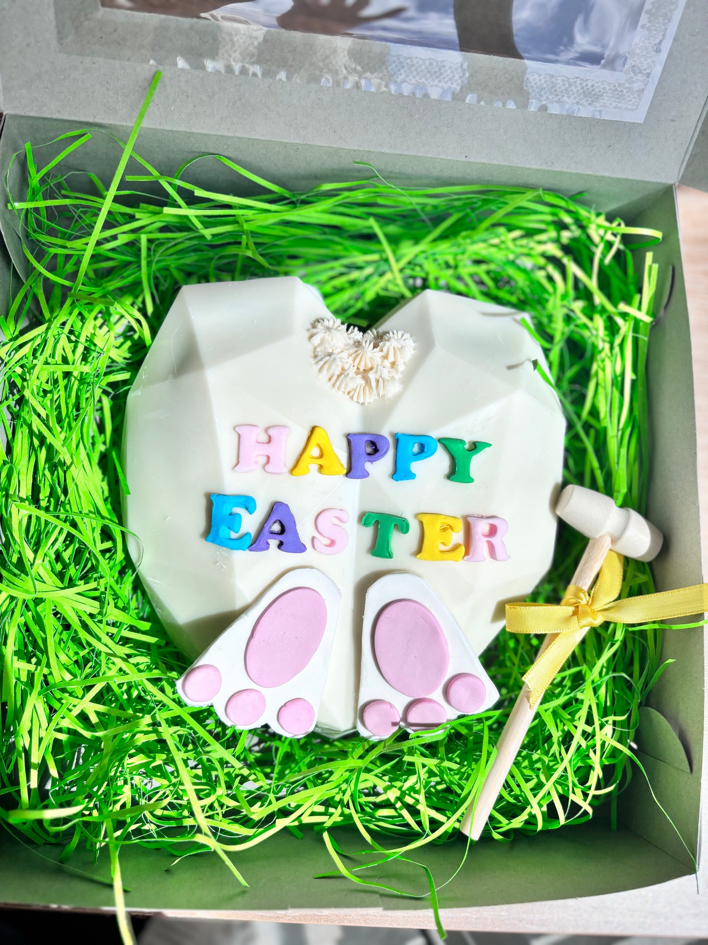 White Chocolate Breakable Bunny – Easter Smash Gift
