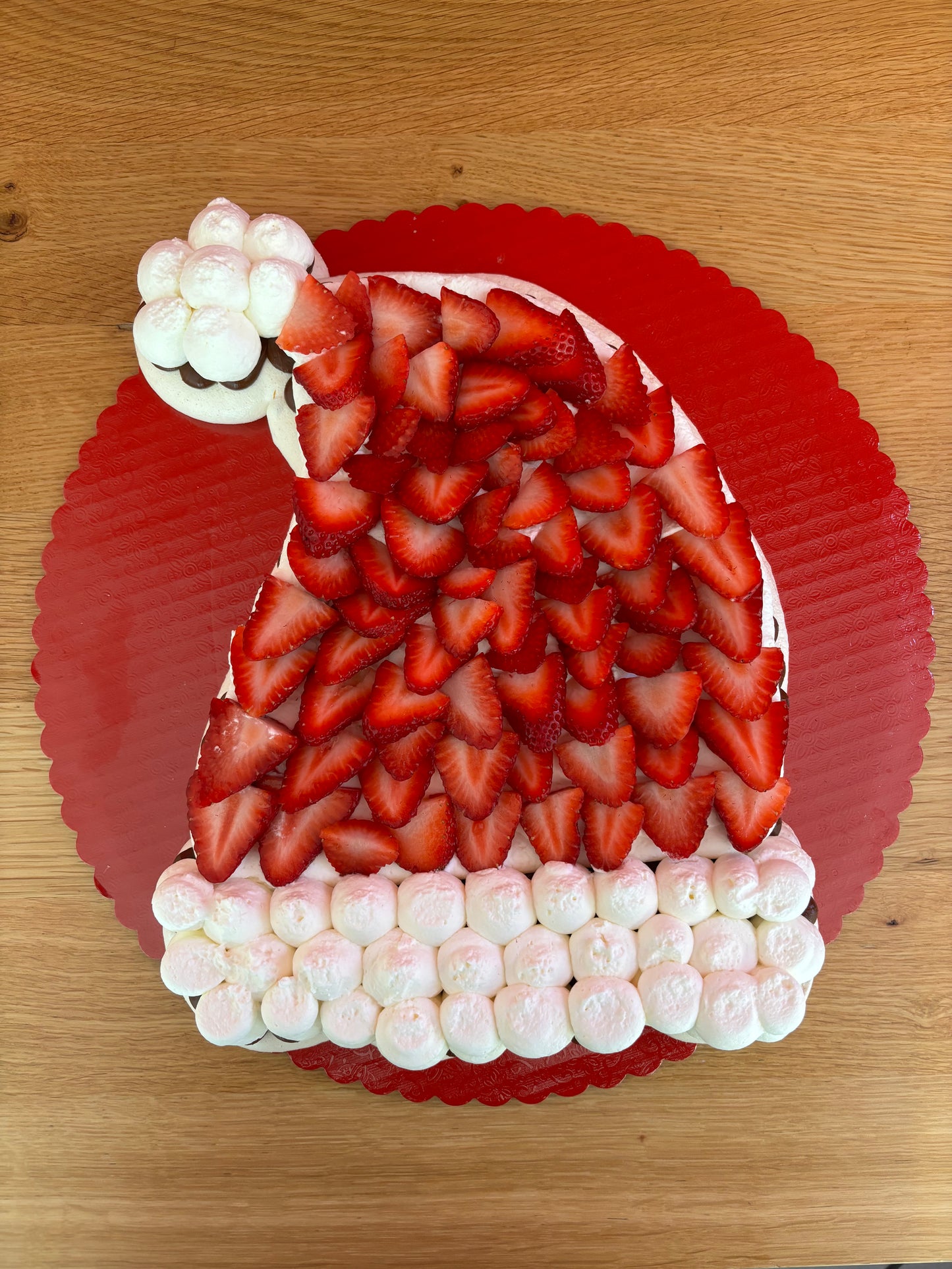 Santa's Hat Christmas Pavlova