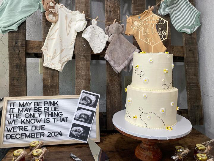 Rustic Baby Shower Cake For Boy Oh Babee