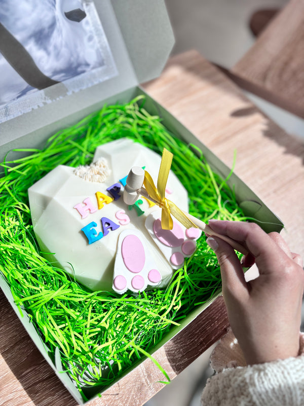 White Chocolate Breakable Bunny – Easter Smash Gift