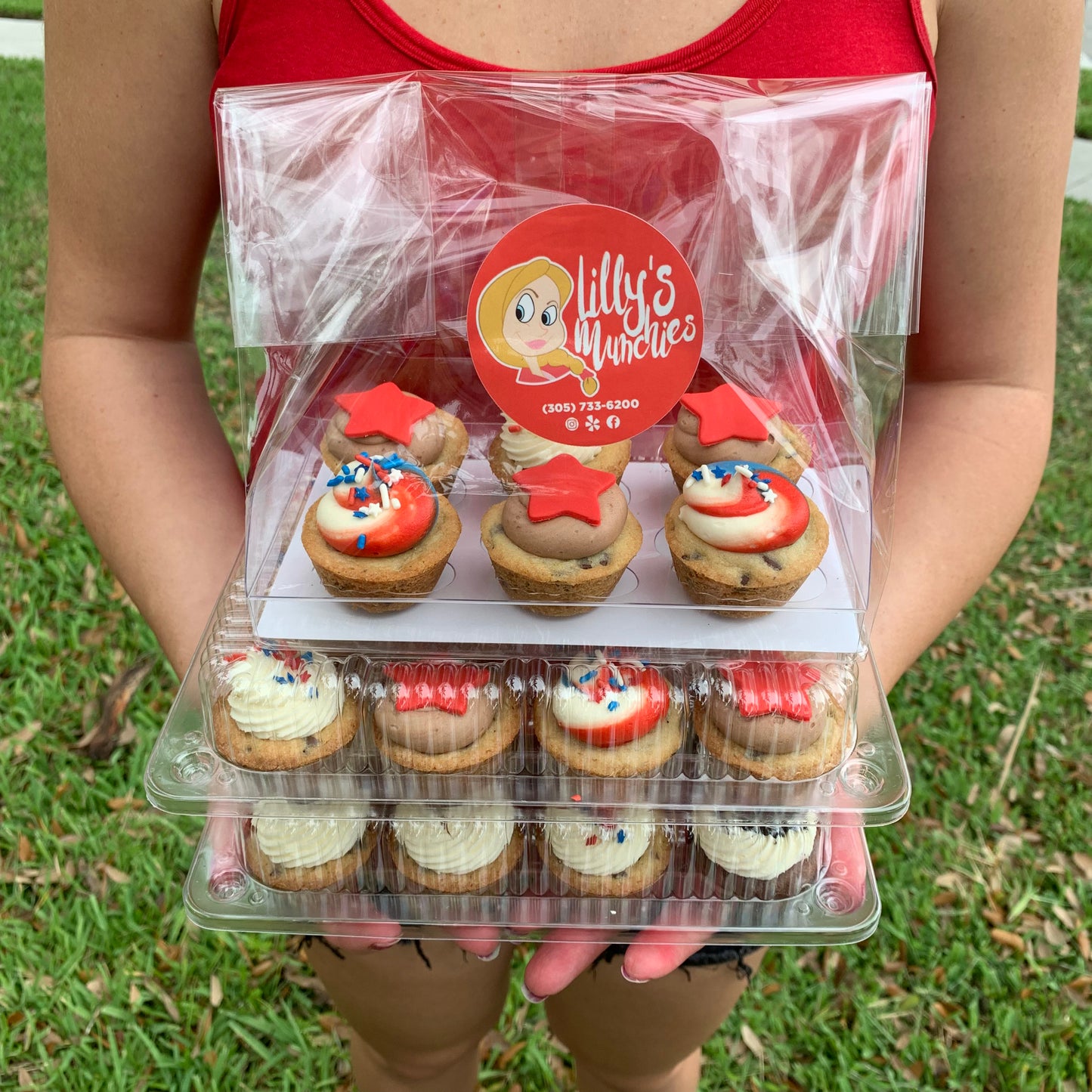 Patriotic Cookie Cups