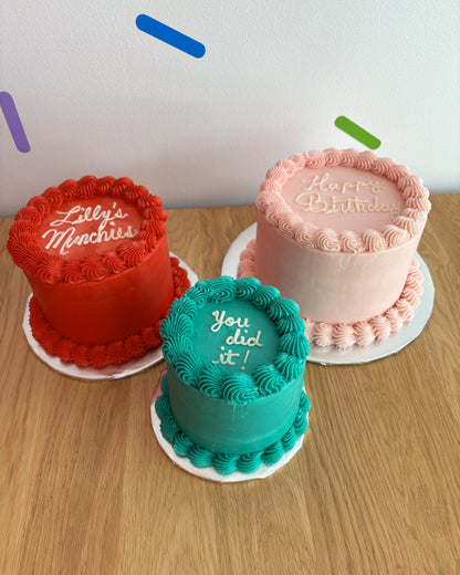 Mini Message Cakes