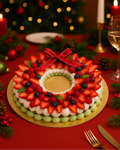 Christmas Pavlova Wreath