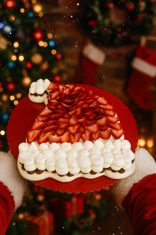 Santa's Hat Christmas Pavlova