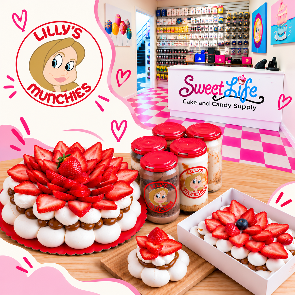 Lilly's Munchies Kendall / Tamiami Airport pickup inside Sweet Life Cake Supply